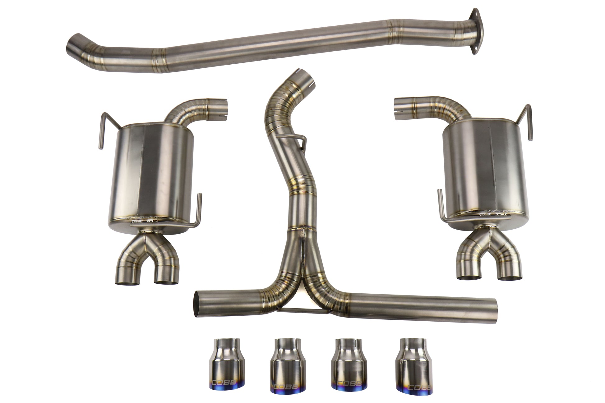 COB515140 Cobb Tuning Titanium Cat Back Exhaust System - 2015+ WRX / STI,