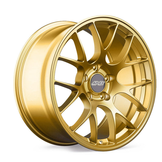 Apex Race Parts EC-7 Satin Gold 18x9.5 +38mm 5x114.3 (Single Wheel) - 2015-2024 Subaru WRX / 2015-2021 STI / 2019-2024 Forester