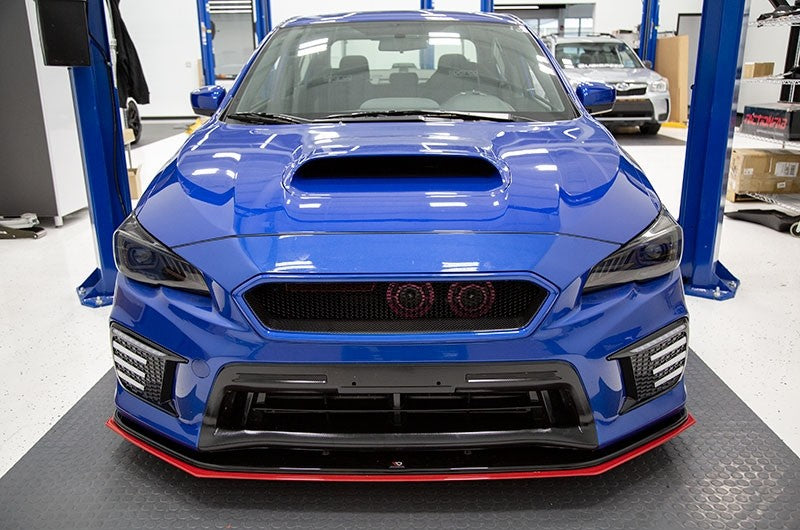 OLMA.70108.1-M7Y OLM CS Style Paint Matched Carbon Fiber Grille - 2018+ WRX / STI-Pure Red / Ablaze (M7Y),