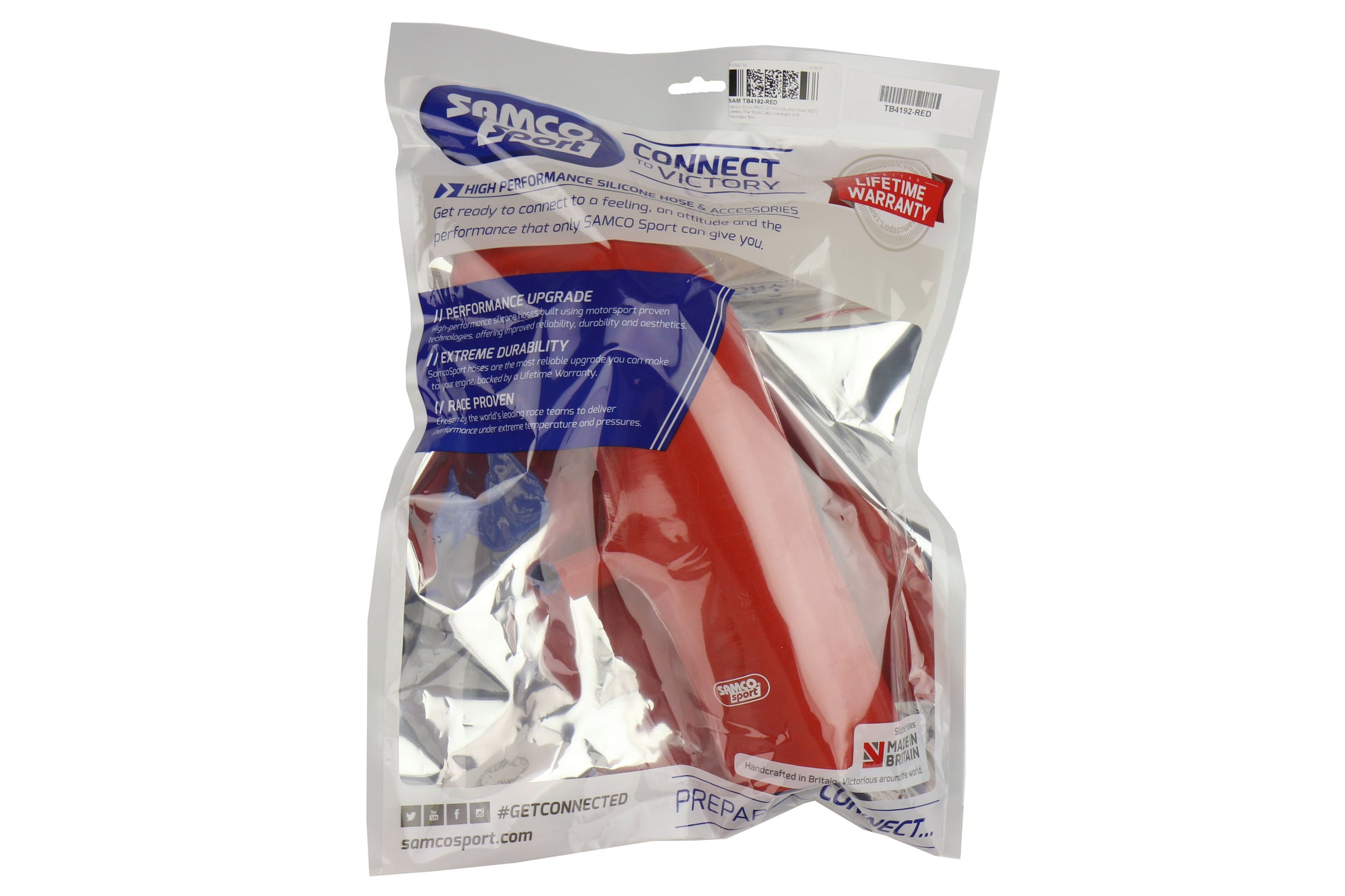 SAMTB4192-RED Samco Air Induction Hose - 2013+ FT86-Red,