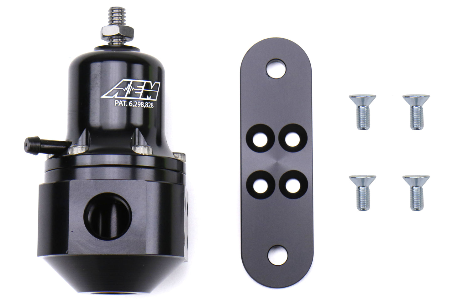 AEI25-305BK AEM 25-305BK Universal High Cap Adjustable Fuel Pressure Regulator,