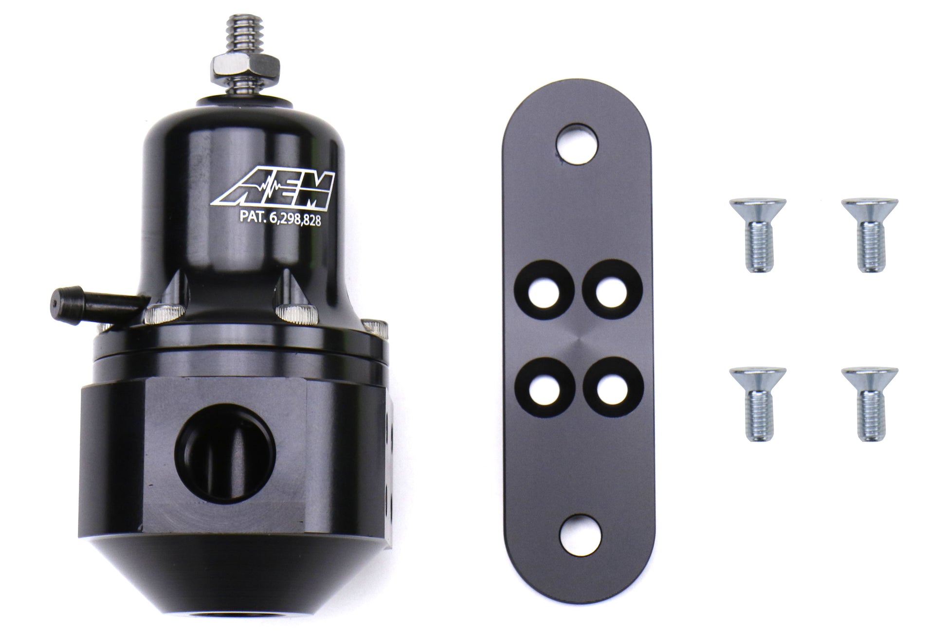 AEI25-305BK AEM 25-305BK Universal High Cap Adjustable Fuel Pressure Regulator,