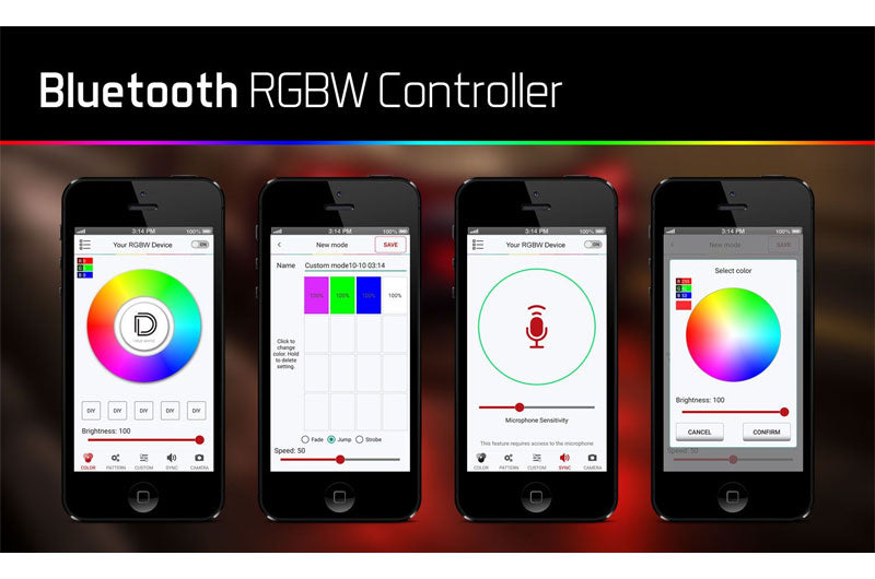 DODDD3066 Diode Dynamics Bluetooth RGBW M8 Controller 1ch - Universal,