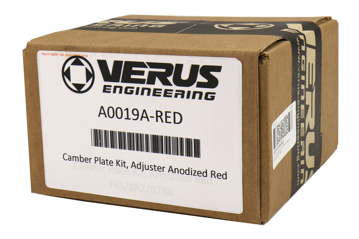 VERA0019A-RED Velox / FT86SF Camber Plates by Velox - 2013+ FT86-Red,
