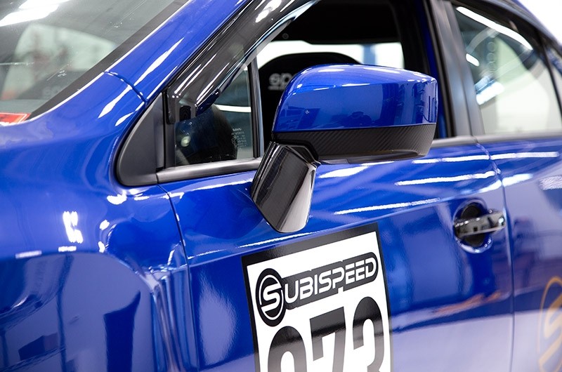OLMA.70093.1 OLM LE Dry Carbon Fiber Lower Mirror Mount Cover - 2015+ WRX / STI / 2016-17 Crosstrek,