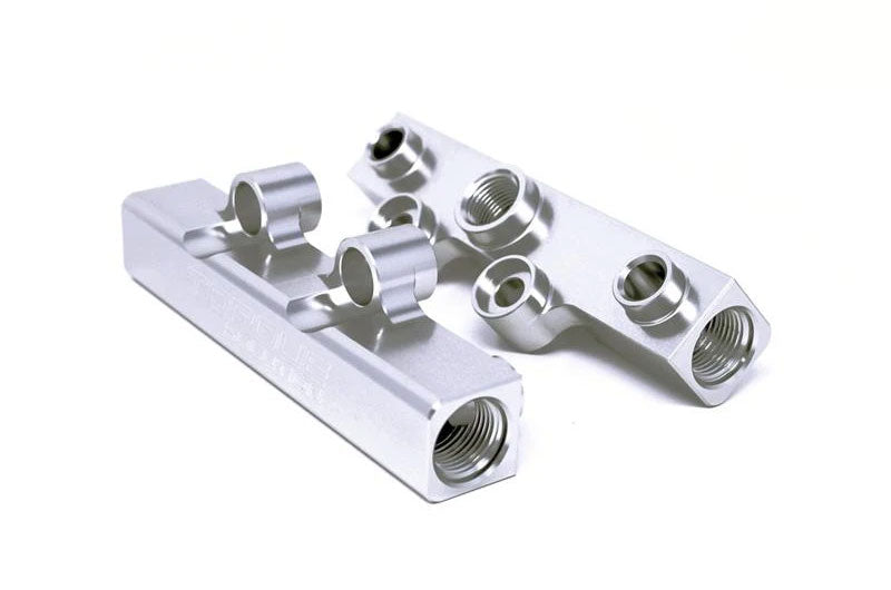 Torque Solution Top Feed Fuel Rails V2 Silver - 2002-2014 Subaru WRX / 2007-2021 STI