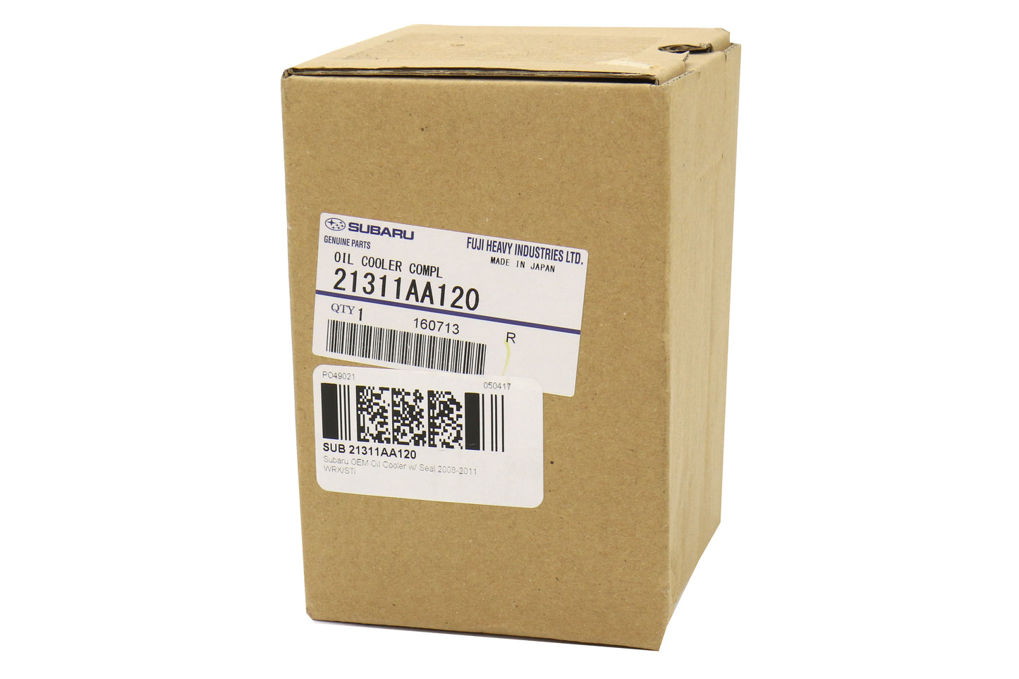SUB21311AA120 Subaru OEM Oil Cooler w/Seal,