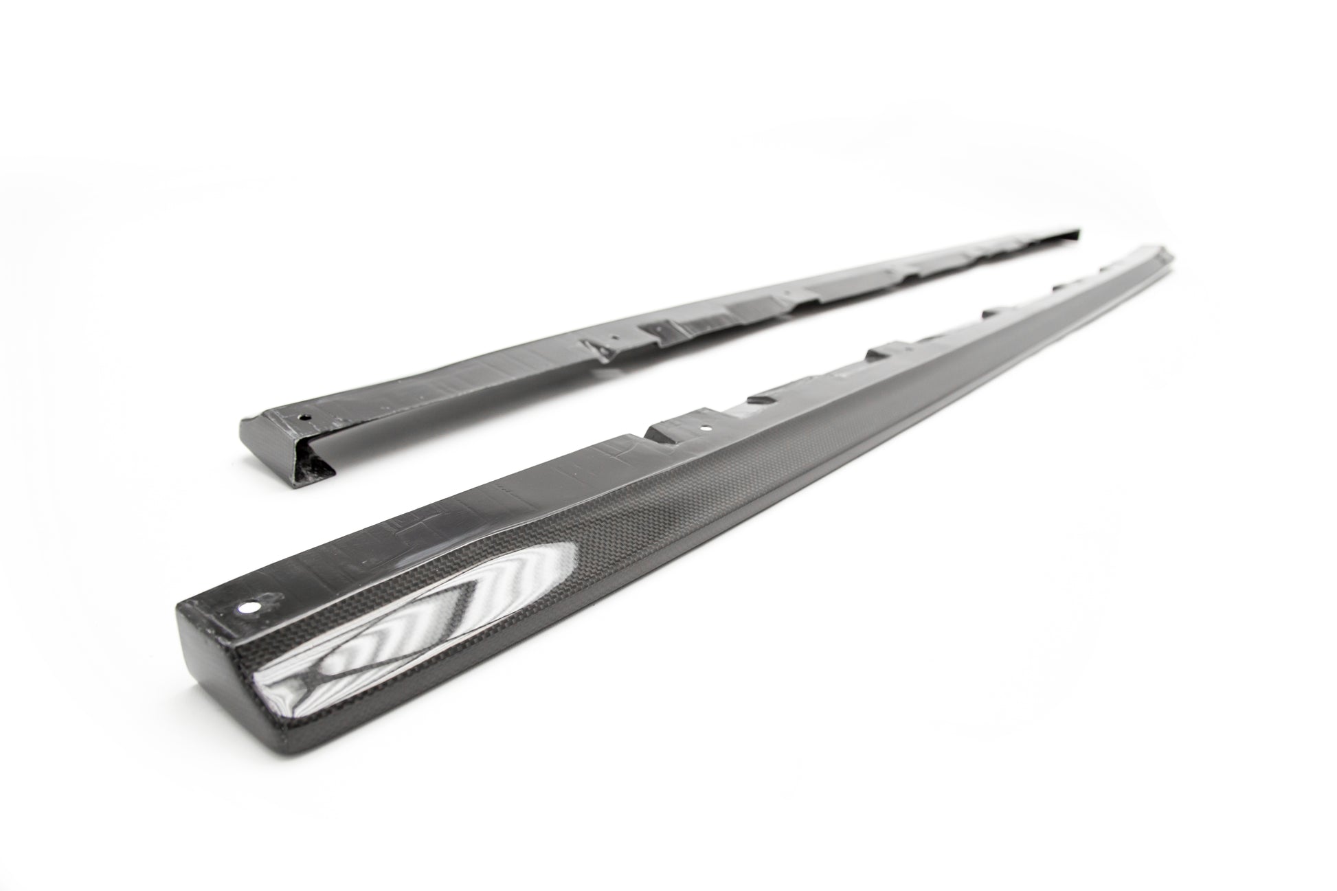 CRGCS9735SS1C Chargespeed Carbon Fiber Bottom Line T1 Side Skirts - 2015+ WRX / 2015+ STI,