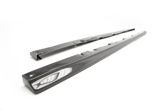 CRGCS9735SS1C Chargespeed Carbon Fiber Bottom Line T1 Side Skirts - 2015+ WRX / 2015+ STI,