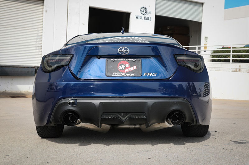 aFe Takeda 2-1/2 IN 304 Stainless Steel Cat-Back Exhaust System w/Black Tip - 2013-2016 Scion FR-S / 2013-2020 Subaru BRZ / 2017-2020 Toyota 86