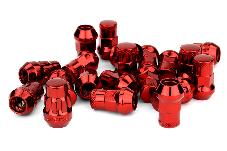KIC32925RP Muteki SR35 Closed Ended Lugs w/ Lock Set - 2015+ WRX / 2015+ STI / 2013+ BRZ-Red,