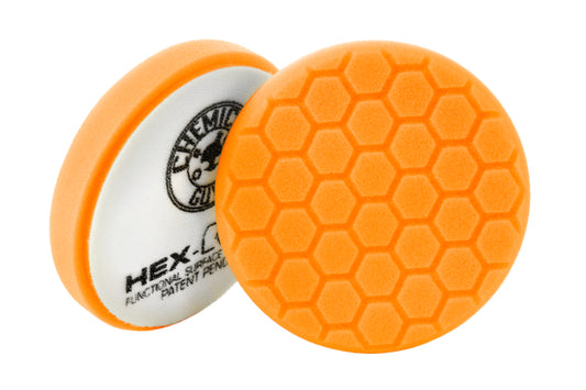 CHEBUFX_102HEX5 Chemical Guys Hex-Logic Medium-Heavy Cutting Pad, Orange 5.5in,