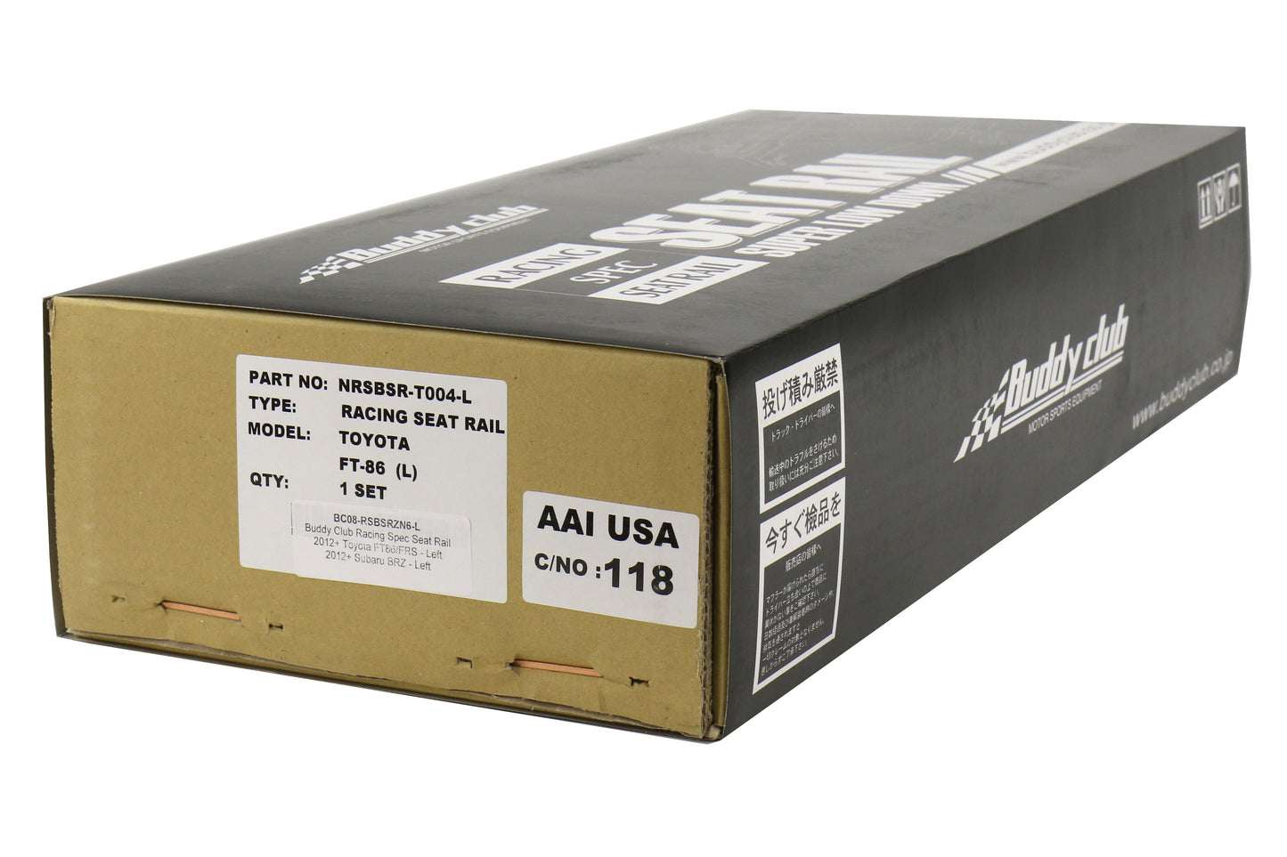 BUDBC08-RSBSRZN6-L Buddy Club Super Low Seat Rails (Driver) - 2013+ FT86,