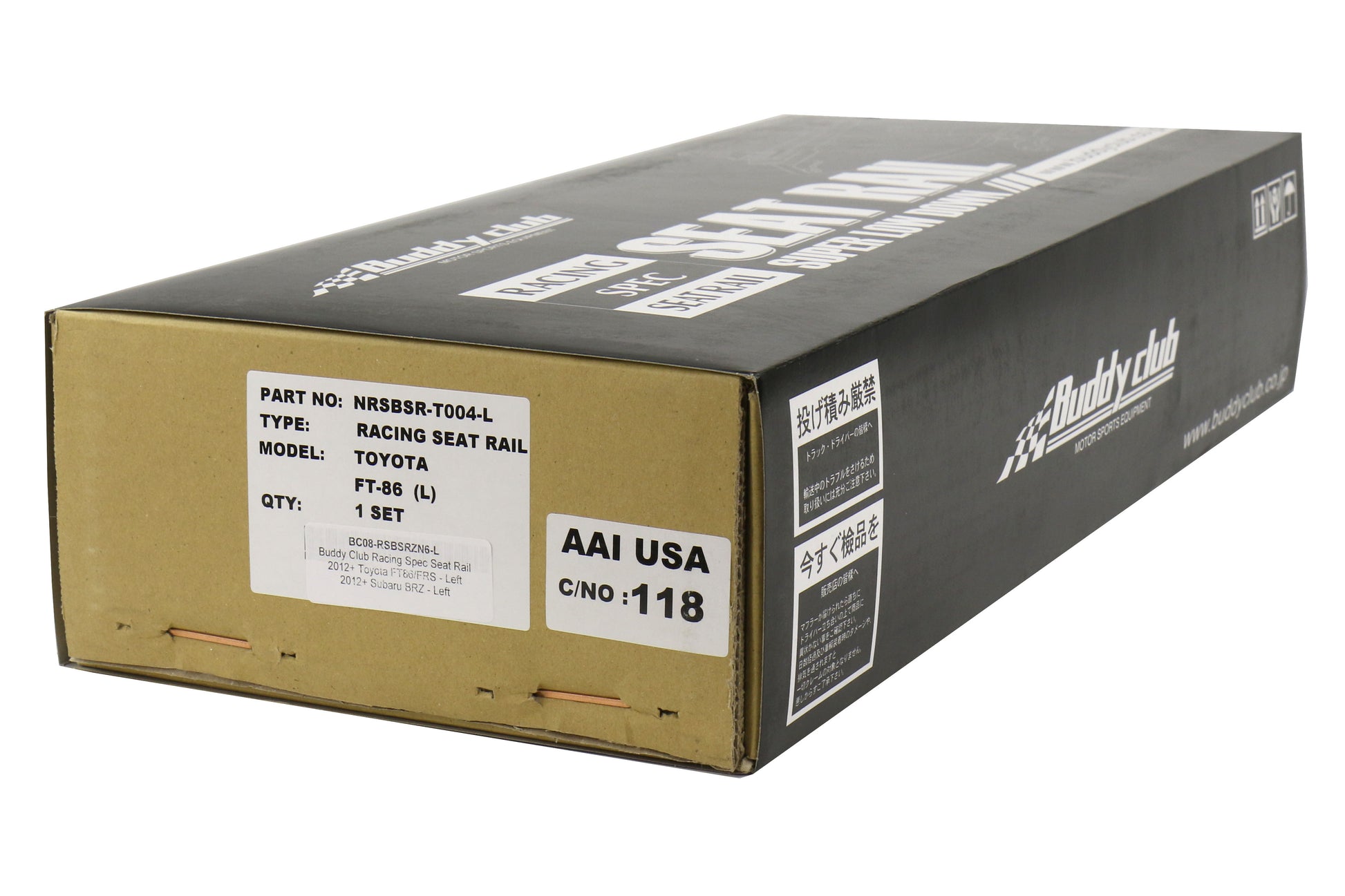 BUDBC08-RSBSRZN6-L Buddy Club Super Low Seat Rails (Driver) - 2013+ FT86,