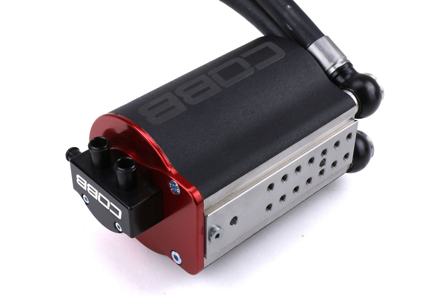 COB843615 COBB Tuning Air Oil Separator Black and Red - 2015-2020 Subaru WRX,