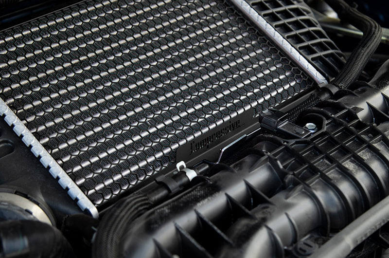 Compressive Tuning Air Shields Intercooler Protector Black - 2015-2021 Subaru WRX / 2014-2024 Forester XT