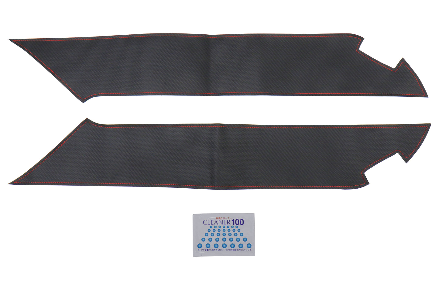 OLMA.70056.1 OLM Carbon Look Kick Guard Protection Set with Red Stitching - 2013+ FT86,