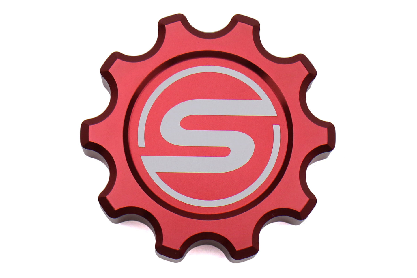 SBS15WRXBFC-RD SubiSpeed Brake Fluid Cap Cover - 2015+ WRX / 2015+ STI / 2013+ BRZ-Red,