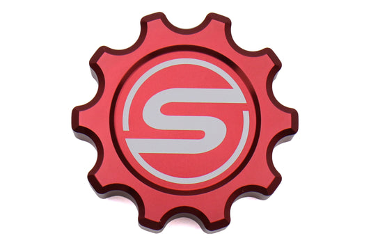 SBS15WRXBFC-RD SubiSpeed Brake Fluid Cap Cover - 2015+ WRX / 2015+ STI / 2013+ BRZ-Red,