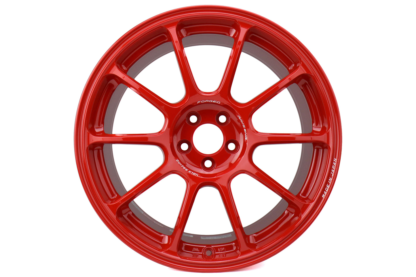 VLKWKZX43DHR Volk ZE40 Hyper Red 18x9.5 +43 Face 2 - 2013+ FT86x4,