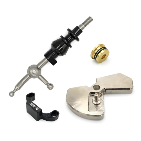 BilletWorkz Short Throw Shifter Kit with Black Shifter Stop (Black) - 2015-2024 Subaru WRX