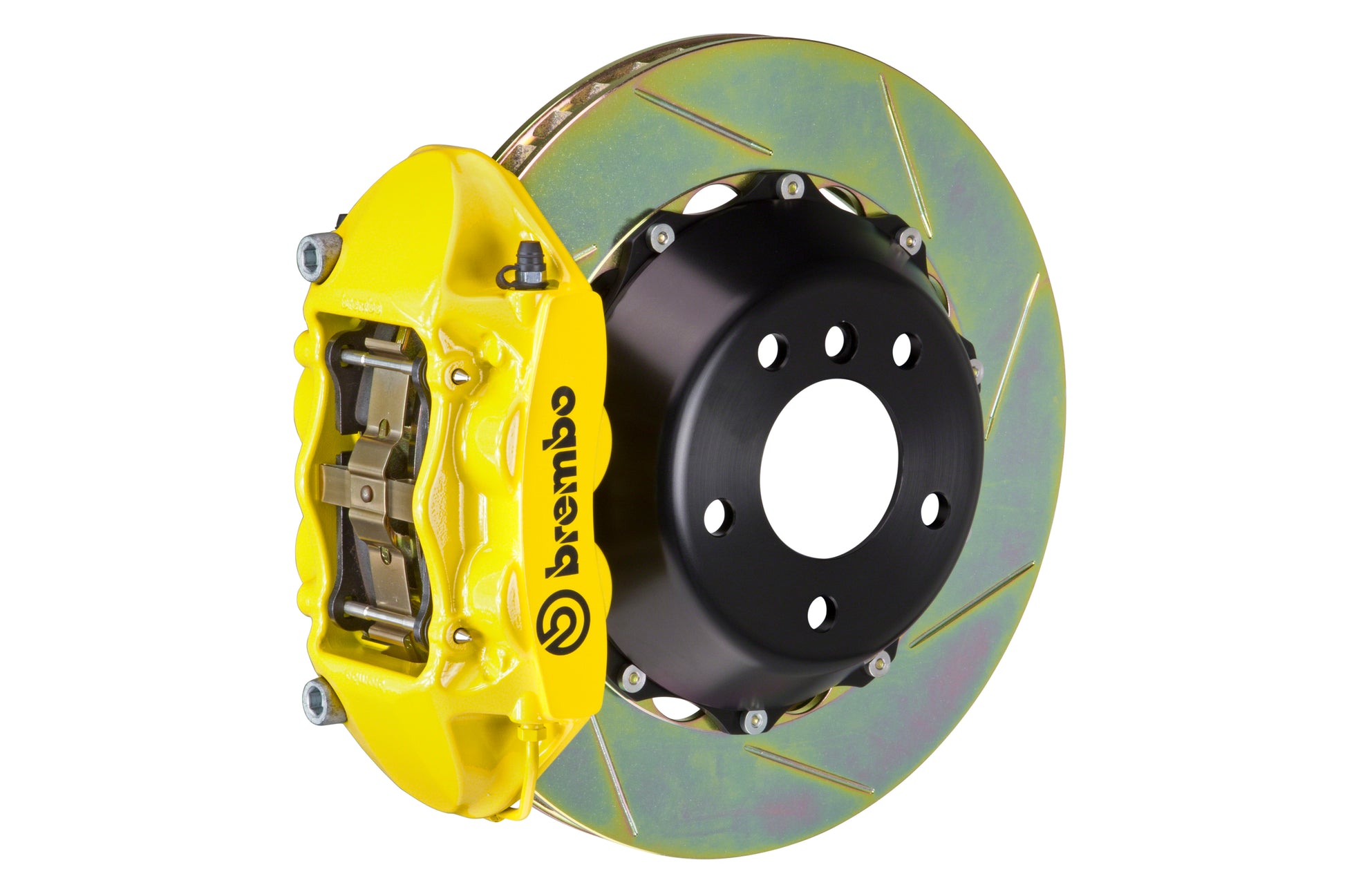 BRE2P2.8042A5 Brembo GT 4 Piston Rear BBK Slotted or Drilled - 2013+ FR-S / BRZ / 86-Yellow-Slotted,