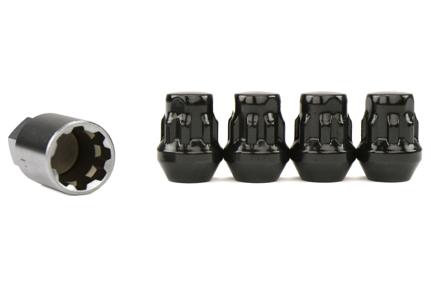 KICW603B17 PROJECT KICS BULL LOCK LUG NUT-Black,