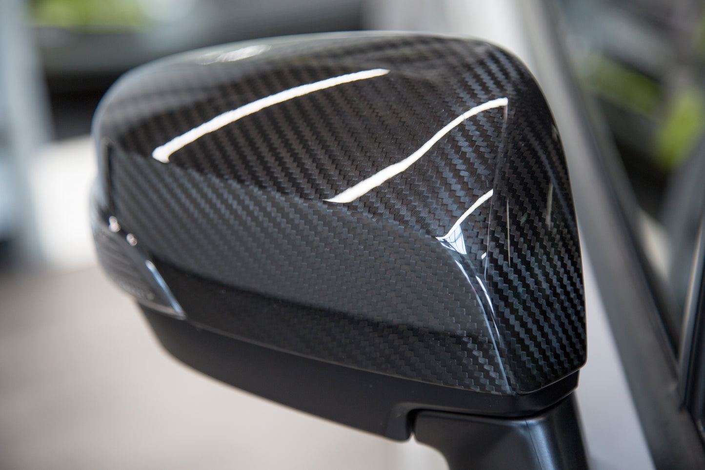 CBR15WRXMIR-CFA Carbon Reproductions Replacement Mirror Covers (With Turn Signal Hole) - 2015+ WRX / 2015+ STI,