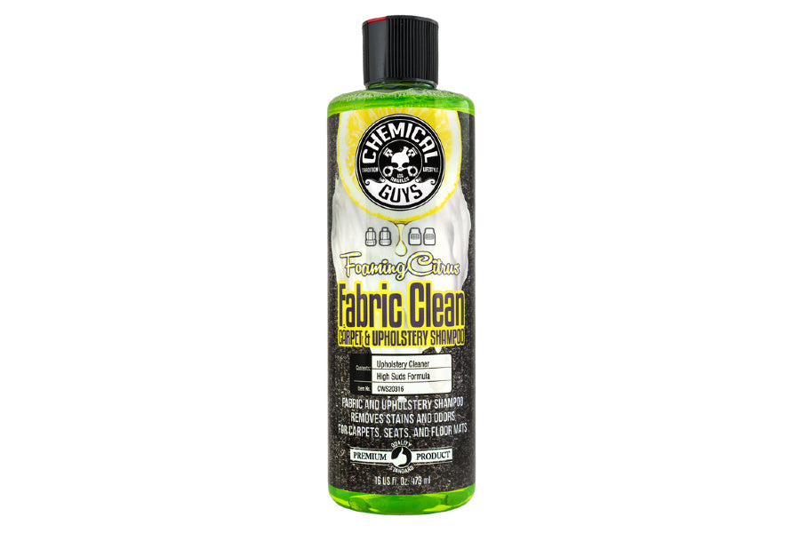 CHECWS_103_16 Chemical Guys Fabric Clean Carpet and Upholstery Shampoo and Odor Eliminator 16oz,