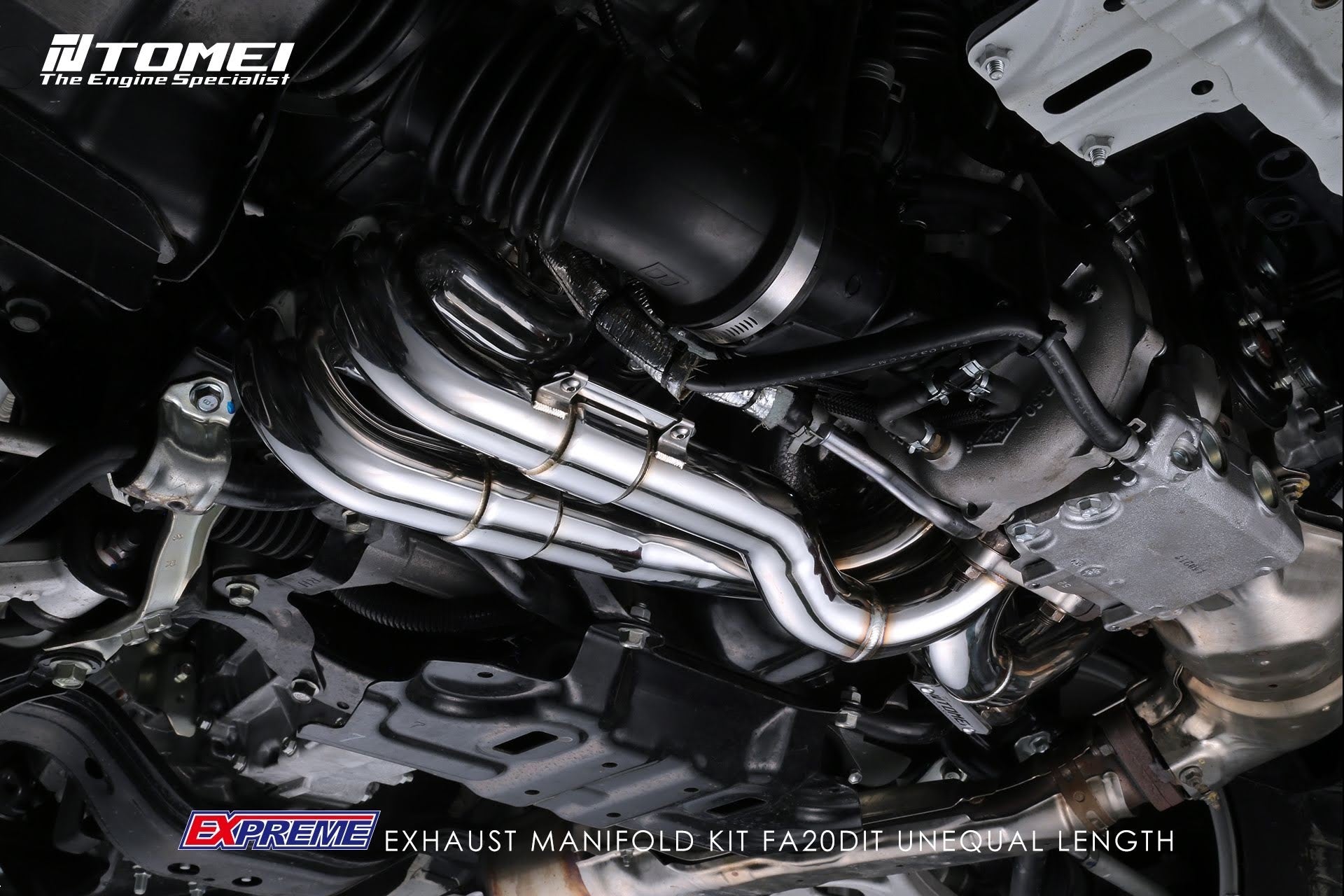 TOMTB6010-SB04A Tomei Expreme Unequal Length Exhaust Manifold Kit - 2015+ WRX / 2014+ Forester XT,
