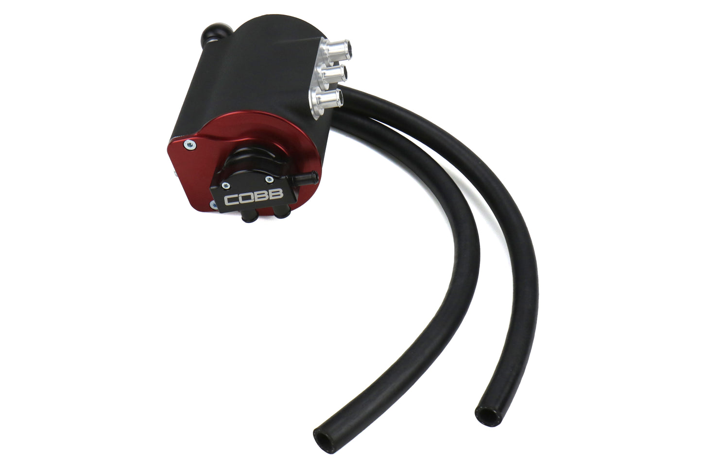 COB811615 COBB Tuning Air Oil Separator Black/Red - 2002-2007 Subaru WRX / 2004-2007 STI,