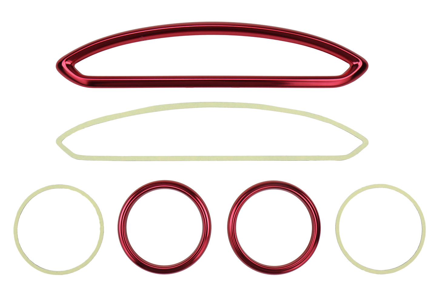 GCSGCSACTRIM02 A/C Anodized Aluminum Vent Trim - Various Colors : Red,