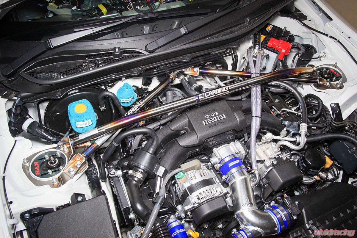 CBGCA6180550 Carbing Ti Front Strut Bar W/ BMC Stop - 2013+ FT86,