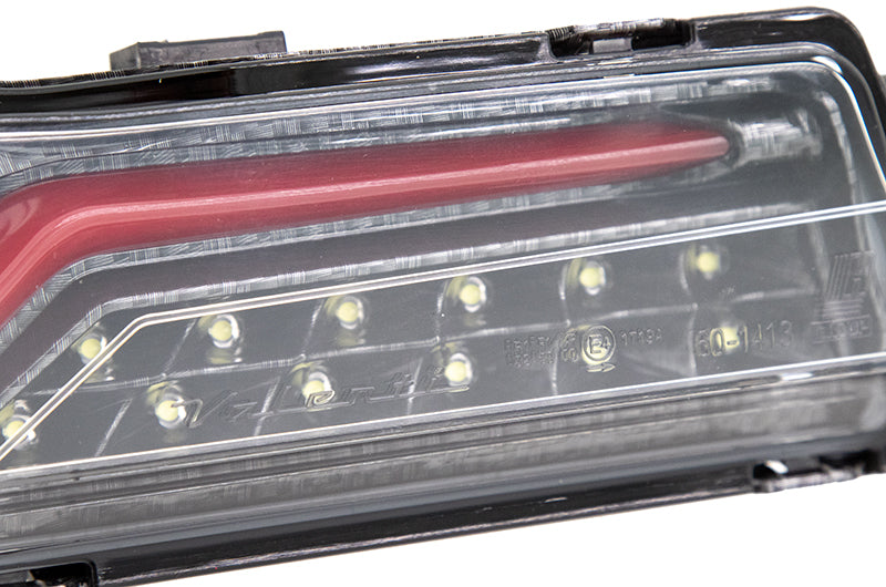 OLMA.70182.2 OLM VL Style Sequential 4th Brake Light / Reverse Light (Clear Lens, Carbon Look Base, Red Bar) - 2013-2020 FRS / BRZ / 86,