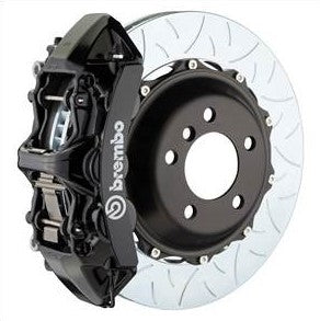 BRE1N3.8011A1 Brembo GT Systems 6 Piston Front Big Brake Kit Black Slotted Rotors - 2004-2021 Subaru STI,