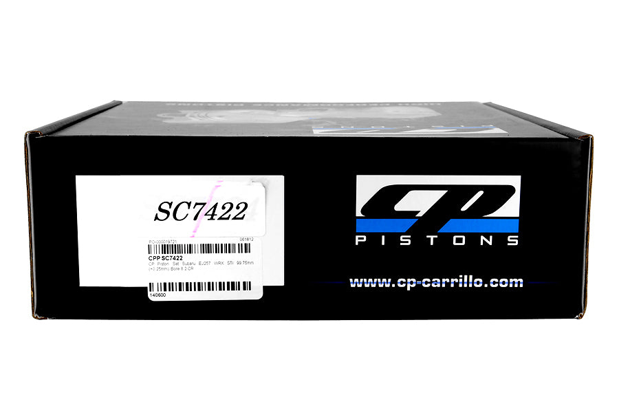 CRLSC7422 CP Piston Set 99.75mm Bore 8.2:1 CR - Subaru EJ25 Turbo Models (inc. 2006-2014 WRX / 2004+ STI),