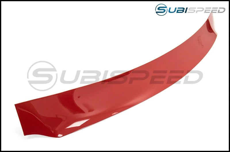 SKU: 15WRXRV-C7P,,OLM Paint Matched Rear Window Roof Visor / Spoiler - Lightning Red,