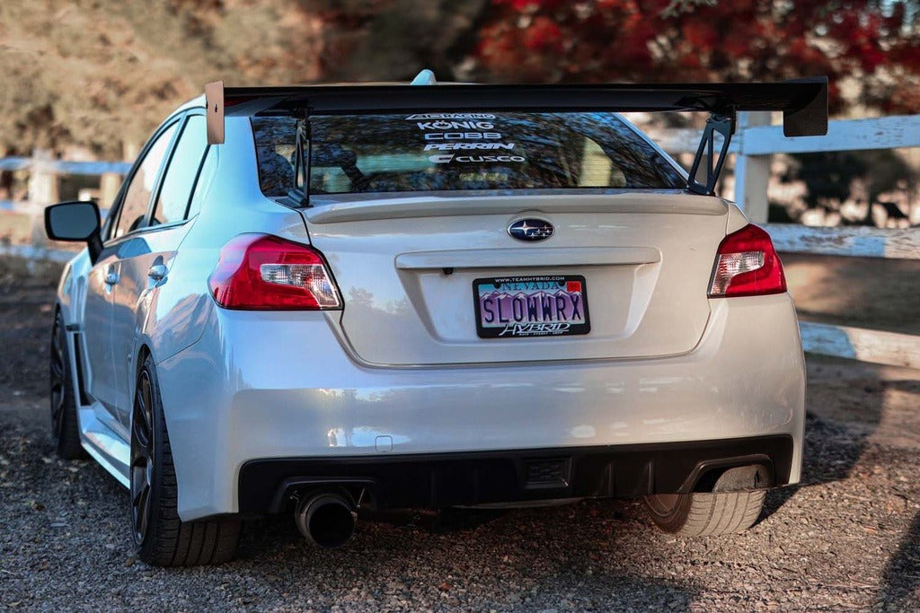 VERA0229A-CRB   -   Verus Engineering UCW Rear Wing Kit w/ Carbon Endplates  - 2011-2014 Subaru WRX/STI Sedan,