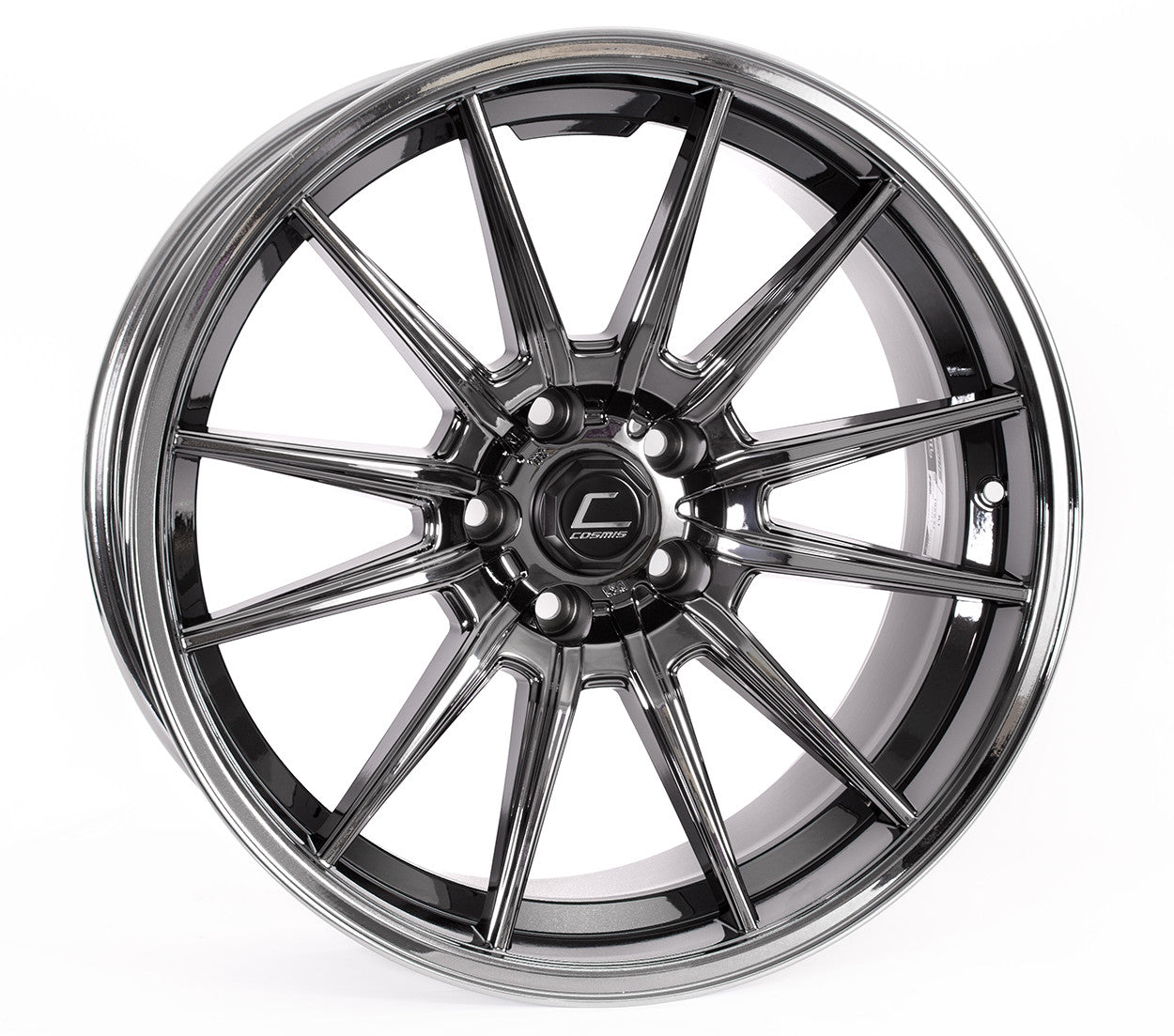 CSMR1-1895-35-5X100-BC Cosmis Racing R1 18x9.5 +35mm Black Chrome - 13+ FT86,
