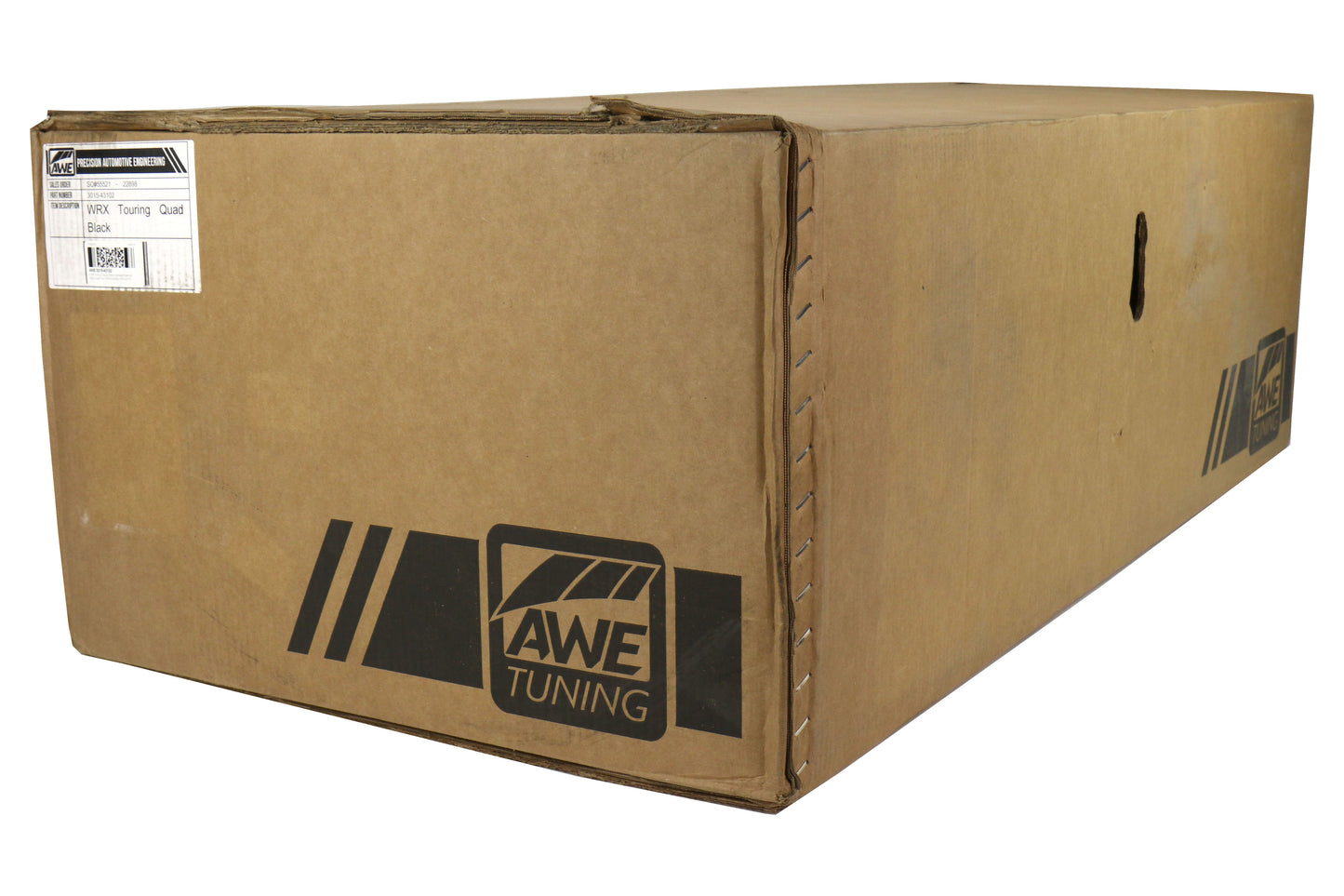 AWE3015-43102 AWE Touring Edition Exhaust Diamond Black Quad Tips (102mm) - 2015+ WRX,