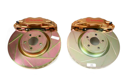 BRE1E5.6002A4 Brembo OE Gold Front Brake Kit - 2002-2014 Subaru WRX,