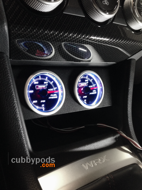 CUBCP025200W 15-20 WRX & STI Cubbypod Dual 52mm Gauge Pod,