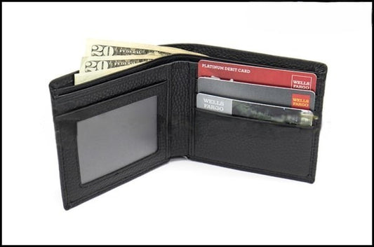 WRX Black Leather Wallet - Universal