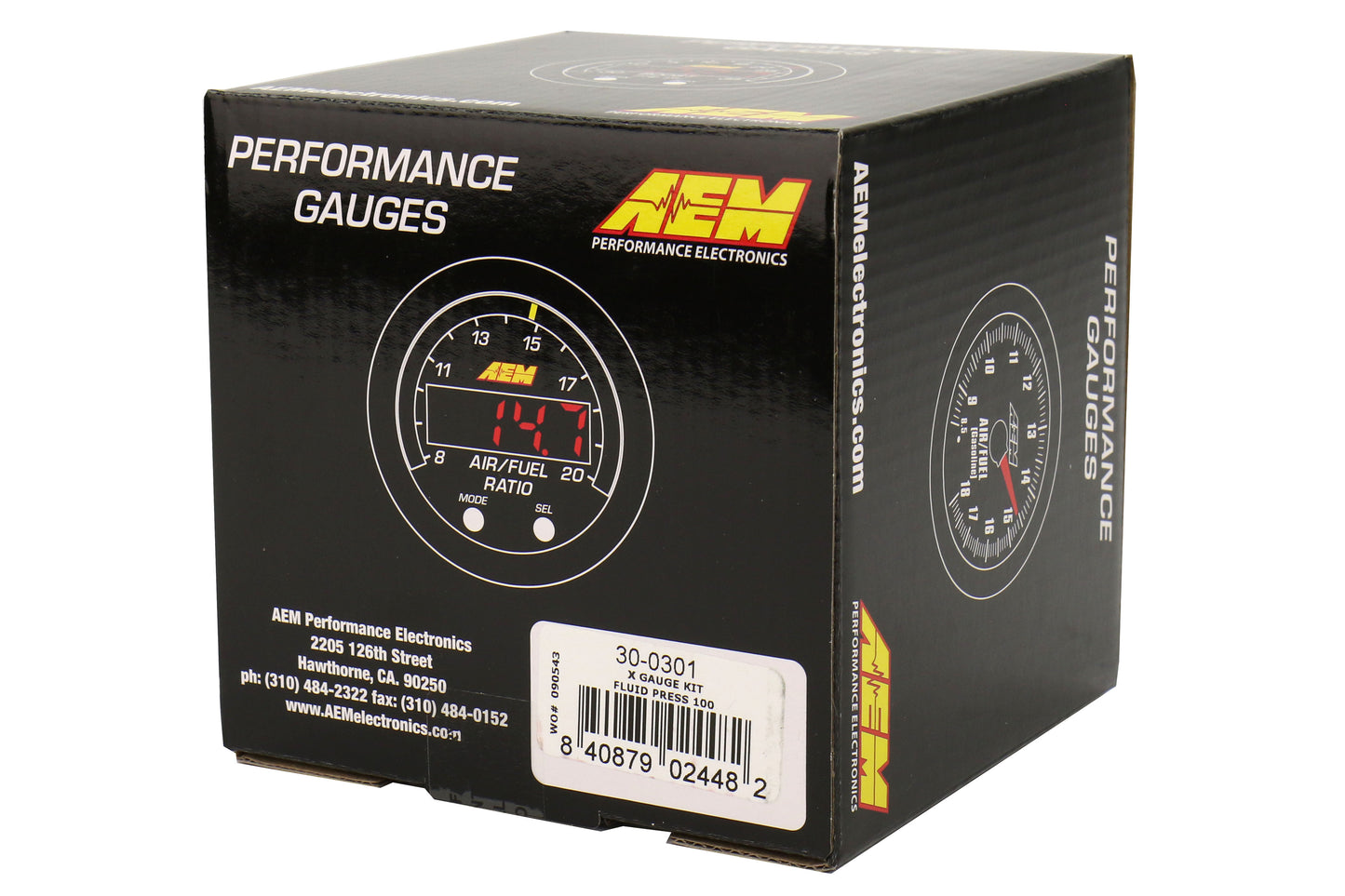 AEM X Series Universal Oil Pressure Gauge 0-100psi 52mm - Universal