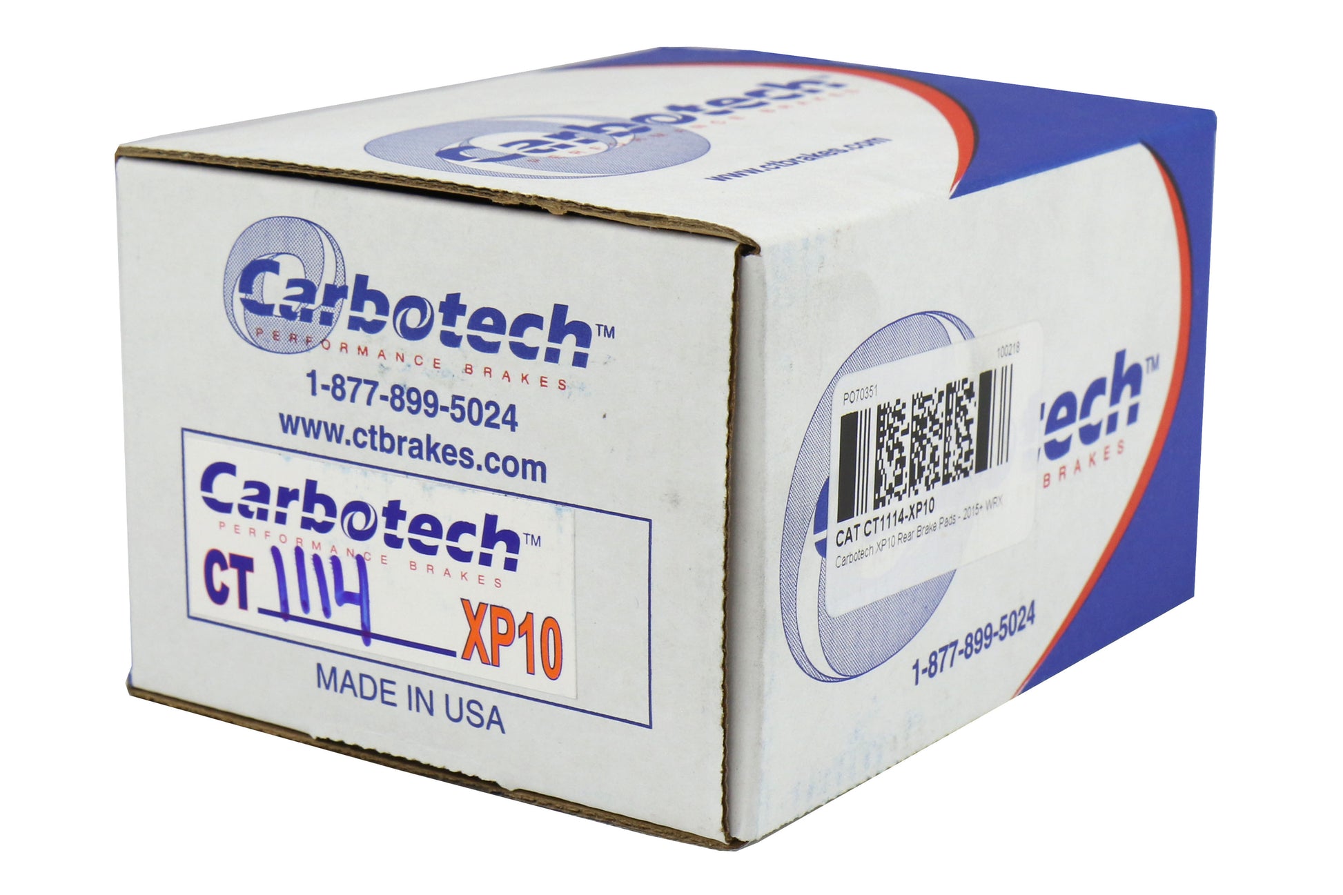 CATCT1114-XP10 Carbotech XP10 Rear Brake Pads - 2015+ WRX,