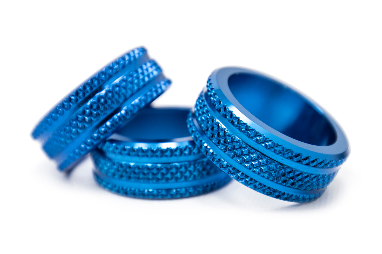 GCSGCSDLKNOB04 Anodized Dual Climate Control Knob Trim - Various Colors : Blue,