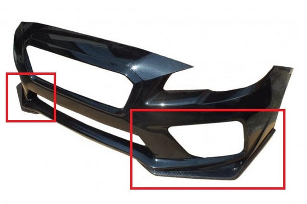 AEWWRX-VA-FS Aero Workz 2 Piece Carbon Fiber Front Lip - 2015-2017 WRX / STI,