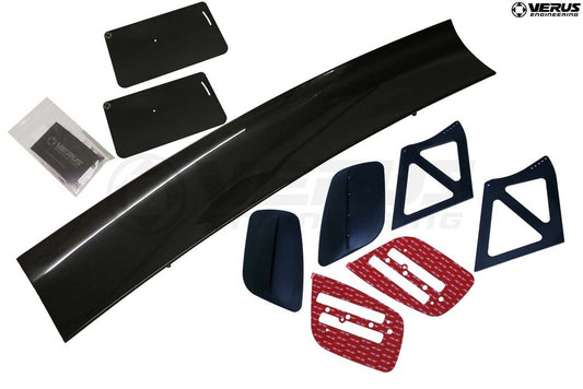 VERA0229A-CRB   -   Verus Engineering UCW Rear Wing Kit w/ Carbon Endplates  - 2011-2014 Subaru WRX/STI Sedan,