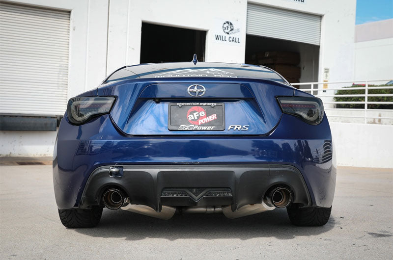 Advanced Flow Engineering Takeda 2-1/2 IN 304 Stainless Steel Cat-Back Exhaust System w/Carbon Fiber Tip H4-2.0L - 2013-2016 Scion FR-S / 2013-2020 Subaru BRZ / 2017-2019 Toyota 86