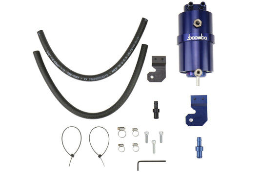 BBA031-00-026BLUE Boomba Racing Stage 2 Oil Catch Can Kit (PCV) - 2015+ WRX-Blue,